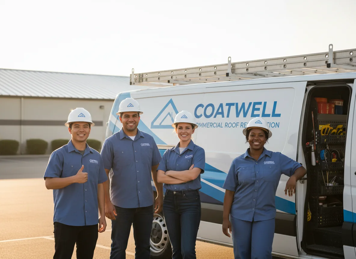 Commercial roof coating company in Buckland, MA