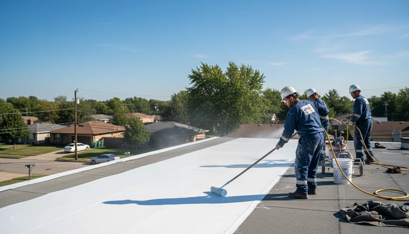 Commercial roof coating in Buckland, MA near me